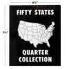 Current Collector 50 States Quarter Album - 1999-2009 Hard Cover United States Coin Collection Holder & Display Book, American History, Fun & Educational Currency Collection, 12-¾” x 7-½” Organizer