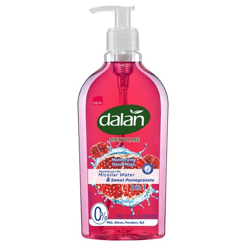 Dalan Sweet Pomegranate Multicare Ultra Moisturizing Liquid Hand Soap for Normal and Dry Hands Fresh Clean and Soft Feeling (13.5 Fl Oz / 400 mL (Pack of 1))
