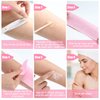 Waxing Strips Pink Non-Woven Removal Wax Strip Facial Body Wax Strip Sheet Removal Wax Paper for Facial Leg Bikini Cleaning and Removal (100 Pieces)