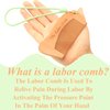 Bacofa Labour/Birthing Comb - Natural Acupressure Tool for Labor and Delivery, Pain Relief Gift for Pregnant Women