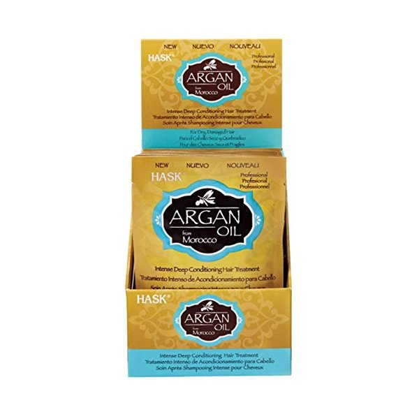 Hask Argan Oil From Morocco Repairing Deep Conditioner, Hair Treatment 1.75 oz (Pack of 12)