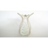 Generic Medium clear frosted white spotted Iridescent hair claw clip