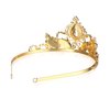 Pink Rhinestone Princess Tiaras Fairy Bridal Headpiece Birthday Halloween Gold Crown for Teen Girl