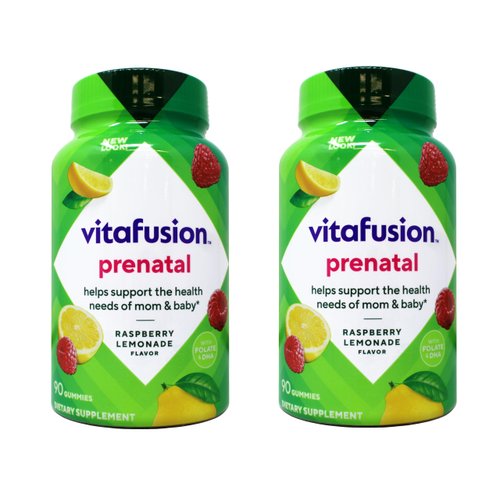 Vitafusion PreNatal Multi Vitamins, 90 Gummies each (Value Pack of 2)