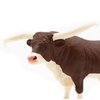 Gemini&Genius Farm Animal Toys, Longhorn Cow Action Figure, Hand Painted, 6 Inches Length, Realistic and Durable Farm Toys for Children Boys and Girls Gift (1294)