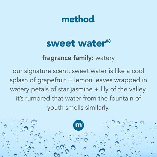 Method Foaming Hand Soap, Sweet Water, Biodegradable Formula, 10 oz, (Pack of 1)
