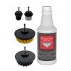 DIAMOND MAGIC Combo Pack - 20oz Hard Water Spot and Stain Remover Includes 4-pc. Drill Brush Set Commercial Cleaner Stainless Steel, Glass, Porcelain, Multi-surface, Real Diamonds