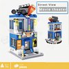 WULOBOOI City Movie Theater Building Blocks Sets, Cute Street Store MOC Cinema 3D Toy Model Building Kit, Creative Birthday Gift for Adults/Kids Who Love Movies (253 Pieces)