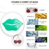 VERONNI Crystal Lip Masks 30 Pieces Green Tea Lip Mask Nourishing Lip Pads Firms Hydrates Lips Mask Sheet