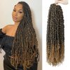 Starlovely Passion Twist Hair 18 Inch, Pre-Looped Crochet Braids for Black Women, Bohemian Curly Twist T27 color Synthetic Hair Extensions