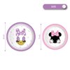 Party Tableware For Minnie Mouse,16 pcs Paper Plates (8pcs 9 inch and 8pcs 7inch)-20 Napkin and Table Cloth 86” x 52”,Girl Minnie Birthday Party Decorate Supplies