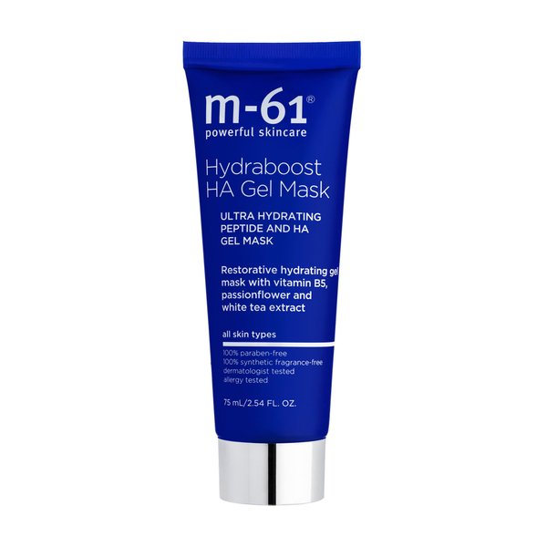 m-61 Hydraboost HA Gel Mask - Ultra hydrating and restorative gel mask with vitamin B5, passionflower and white tea extract
