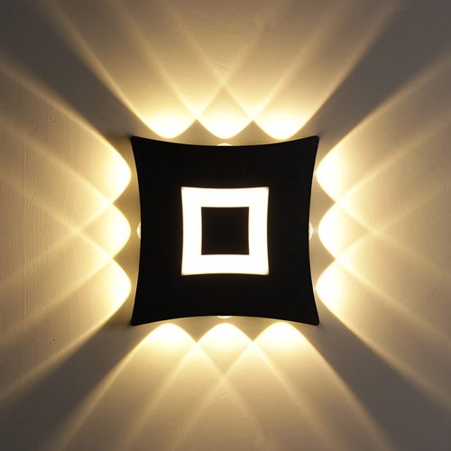 Kawell 8W Modern Wall Sconce Light LED Wall Light Waterproof IP65 Aluminum Wall Lamp LED Indoor Outdoor for Bedroom Living Room Entrance Porch Stairs Bathroom Corridor