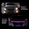 Sodcay Pack-1 Car Hood LED Strip Lights, 59In Long 12V Led Vibe Light, Waterproof Safe Light Guide Strip with Tape, Universal for Car Truck SUV Interior & Exterior Vibe Light (Pink)