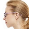 OCCI CHIARI Lightweight Designer Acetate frame Stylish Reading Glasses For Women (5006-Purple*2, 1.5)