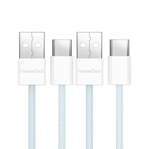 TRIVERSETECH Car Carplay Cable for iPhone 15, USB C Woven Cable Compatible with iPhone 15 CarPlay Cable, USB A to USB C Car Charger for iPhone 15, Support Max 6A Power Delivery, Data Transfer