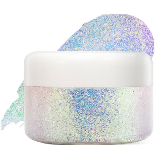 Corleone Holographic Body Glitter Gel for Body, Face, Hair, Lip Nail, Eyeshadow, Color Changing Long Lasting Sparkle Shiny Shifting Glitter Gel for Festivals and Parties Rave (6)