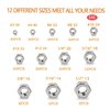 TWCC 405 Pcs SAE Hex Nuts Assortment Kit #2-56#4-40#6-32#8-32#10-24#10-32#12-24 1/4"-20 5/16"-18 3/8"-16 7/16"-14 1/2"-13 Stainless Hex Nuts Set