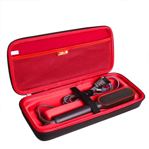 Hermitshell Hard Travel Case for TYMO Ring Hair Straightener Brush (Black+Red)