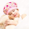 5 Pieces Kids Satin Bonnet Silk Baby Bonnet Sleeping Cap Wide Band Night Hats for Natural Hair Teens Toddler Child Baby