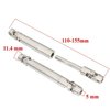 2Pack ShareGoo Universal Stainless Steel Centre Drive Shaft Dogbone 110mm-155mm Upgrade Compatible with Tamiya RC4WD D90 SCX10 SCX0016 Off-Road RC Crawlers Car