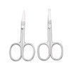 Motanar Eyebrow and Nose Hair Scissors, 3.7” Stainless Steel Professional Facial Nose Hair Trimmer Scissors for Women and Lace Wigs 2 Pieces