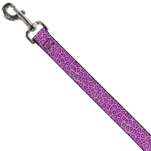 Dog Leash Leopard Baby Pink 6 Feet Long 1.0 Inch Wide