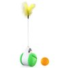 Alnicov Cat Toys Interactive Ball,Balanced Cat Toy with Ball for Indoor Cats Ball with Wheels Automatic Rotating Rolling Balls Balance Swing IQ Training Toy for Cats