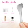 2Pcs Cosmetic Spatula Reusable Facial Massage Spatula Practical Mini Makeup Eye Cream Applicator Multi-functional Beauty Face Skincare Spoon for Mixing Sampling Lotions Moisturizers Accessories