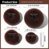 Teenitor 4pcs Hair Bun Maker-Brown Hair Buns for kids Girls, Hair Donuts, Ballet Bun Maker, 4 Size