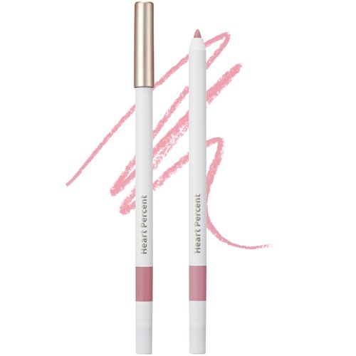 Heart Percent Dote On Mood Lip Pencil Slim, Defines and Fills Creamy Lip Liner Retractable Lipstick Pencil with Built-In Sharpener, 14. Calm Pink