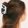 3.4 Inch Cow Hair Clips, Cellulose Acetate Hair Clips, French Design Cow Hair Claw Clips Cute Small Hairpins Hair Accessories for Women Girls