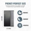 3 Pack Pocket Beard Comb for Men - Mini Hair and Mustache Styling Comb Kit | Anti-Static Wallet Comb for Men’s Beard Care, Grooming, and Detangling | Portable Small Combs for On-The-Go