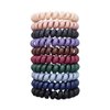 10Pcs Spiral Hair Ties for Thick Curly Hair Ties Hair Plastic Elastics No Crease Coil Hair Ties Telephone Cord Hair Ties