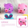 NUOBESTY Squeezing Pig Animal Squeeze Stick Out Slow Rising Piggy Screaming for Decompression Relief Pink Stongue Squeaky Doll Party Favors