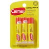 Carmex Lip Balm, Moisturizing, Original.15 Ounce, 3 ct. (Four Packs of 3)