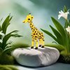 Larcele Micro Building Blocks Set, DIY Mini 3D Building Toy Bricks,1138 Pieces KLJM-08 (Giraffe)