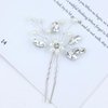 inSowni 17 Pieces Silver Metal Crystal Rhinestone Pearl Bridal Wedding Hair Side Combs Slides+U-shaped Flower Hair Pins+Pearl Twist Spiral Pearl Hairpins for Brides Bridesmaids Women Girls