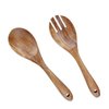 AOOSY Salad Tongs, Salad Servers, Salad Tongs for Serving, 10.2 inches Acacia Wood Serving Utensils Set Salad Mixing Dinner Fork and Spoon Long Handle Salad Server Set Kitchen Cooking Utensil