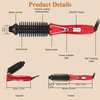 Hair Curling Iron Brush, Mini Curling Iron Ceramic Tourmaline Ionic Hot Curler Brush, Professional Anti-Scald Instant Heat Up Electric Wand for All Hair Types