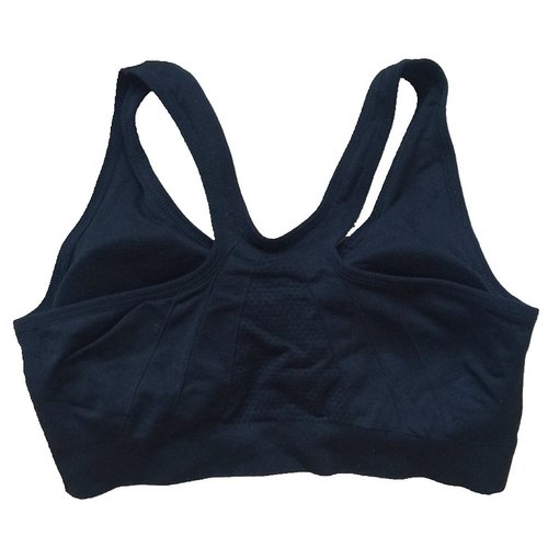 ohlyah Women's Zipper Front Closure Sports Bra Racerback Yoga Bras 3 Pack XL