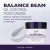 NxN Balance Beam Oil Control Gel Cream Face Moisturizer, Natural Anti Aging Formula for Oily or Combination Skin, Men and Women, 1.7 Oz