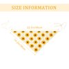DOCILA Crochet Hair Bandana For Women Retro Lace Neckerchief/Aesthetic Sunflower Head Scarf Knitting 70s 60s Costume Headbands Scarves Black Beige Yellow