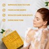 GIBI Ginger & Turmeric Soap Bar for Face & Body - Moisturizing Ginger & Turmeric Soap for Dark Spots and Acne - Cleanses & Hydrates All Skin Types - Natural Turmeric Bar Soap (7.06 Oz)