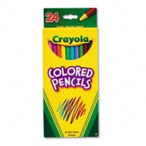 Crayola Colored Pencils, Assorted Colors, 24 Count (Pack of 3)