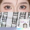 Char Cosmetics Eye Lashes - Sweatproof, Natural Look False Eyelashes - Reusable Fake Eyelashes for Comfortable Fit - Dreamy Kitten Curls - 36 pc