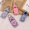 DMLSKY Chapstick Holder Keychain Lip Balm Holder Sleeve Pouch for Mini Lipstick