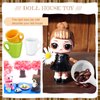 20 Pieces Mini Coffee Cups Ceramic Mugs Tea Cup Dollhouse Miniatures Food Kitchen Room Decoration Craft Accessories (Cute Style)