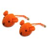 Crochet Mouse Cat Toy - 2 Pk Orange