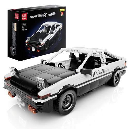 Mould King AE86 Initial D Model Kit, Pull Back Initial D Cars Model Building Sets, Collectible Anime Speed Champion Car Toys for Adults and Kids 8+